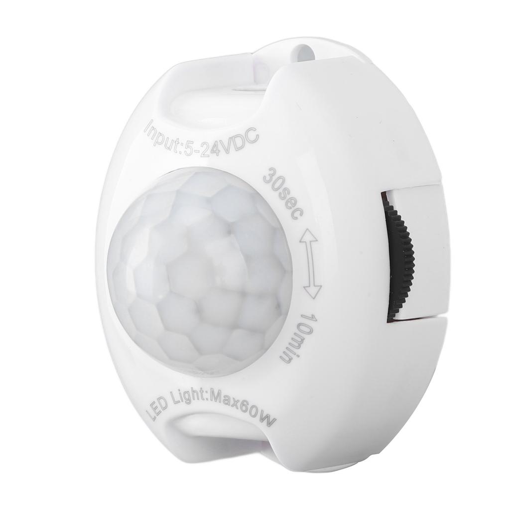 DC Plug Human Body Induction Switch Infrared Adjustable LED Light Strip Detector Switch 5‑24V 60W