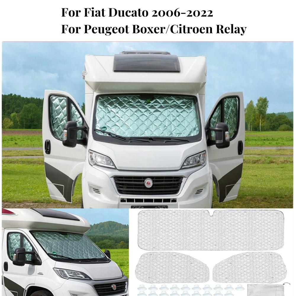 Internal Thermal Blinds 7 Layers Cover Windscreen For Fiat Ducato 2006 2022 For Peugeot Boxer/Citroen Relay Windshield Sunshades