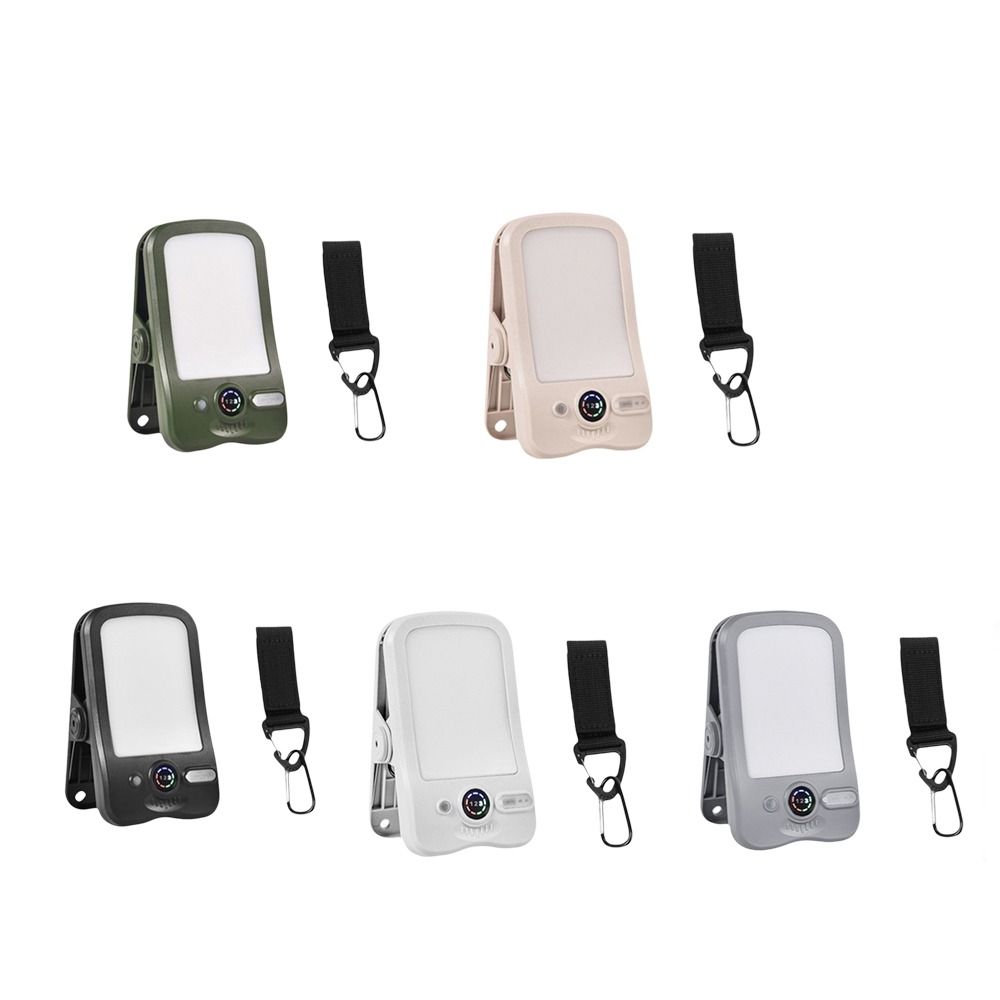 Digital Display Solar Camping Clip Light Long-Lasting Lighting Ultra Long Endurance Portable Camping Light Rechargeable