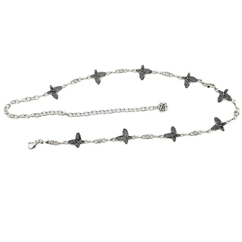 Fashion Metal Butterfly Design Women Waist Chain For Dress And Shirt Styling