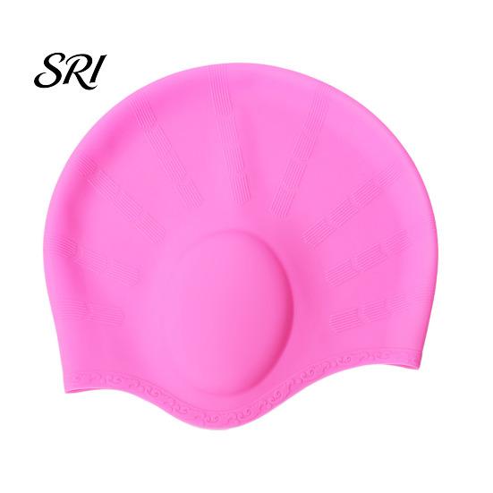 Lightweight Swimming Cap Adults Silicone Cap, Waterproof Non-slip Elastic Pool Swim Hat, Men Women Ear Protection Bathing for Short Long Hair