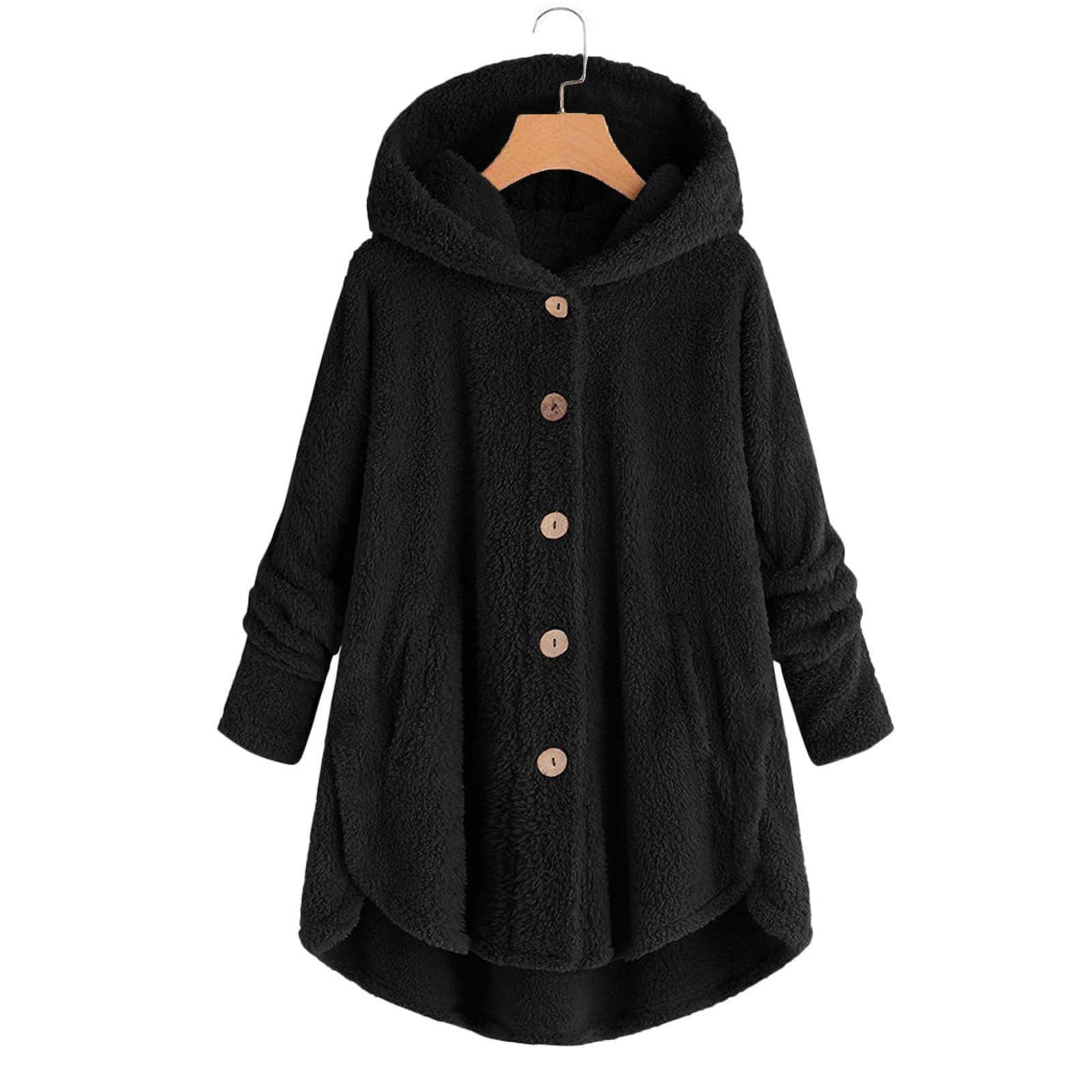 

Детское флисовое худи на осень/зиму с пуговицами и капюшоном однотонного цвета 120