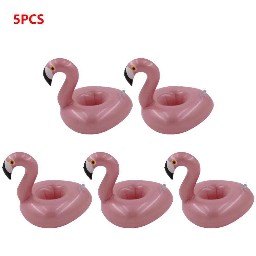 1-30PCS Float Inflatable Flamingo Drink Cup Holder Party Decor Water Cup Holder Swimming Pool Toys Beach Inflatables Party Decor