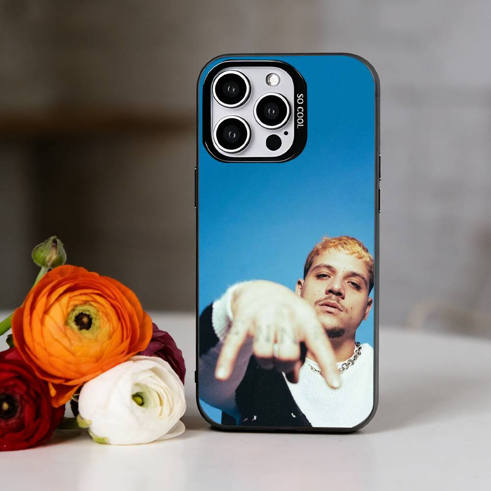 PLK French rapper Mathieu Phone Case For iPhone 17,16,15,14,13,12,11 Plus,Pro Max,XS,Colored Silver Plated Inside Cover