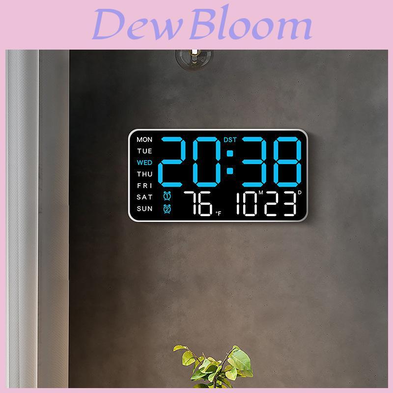 Minimalist Digital Wall Clock With Led Display And Night Light For Living Room Decor