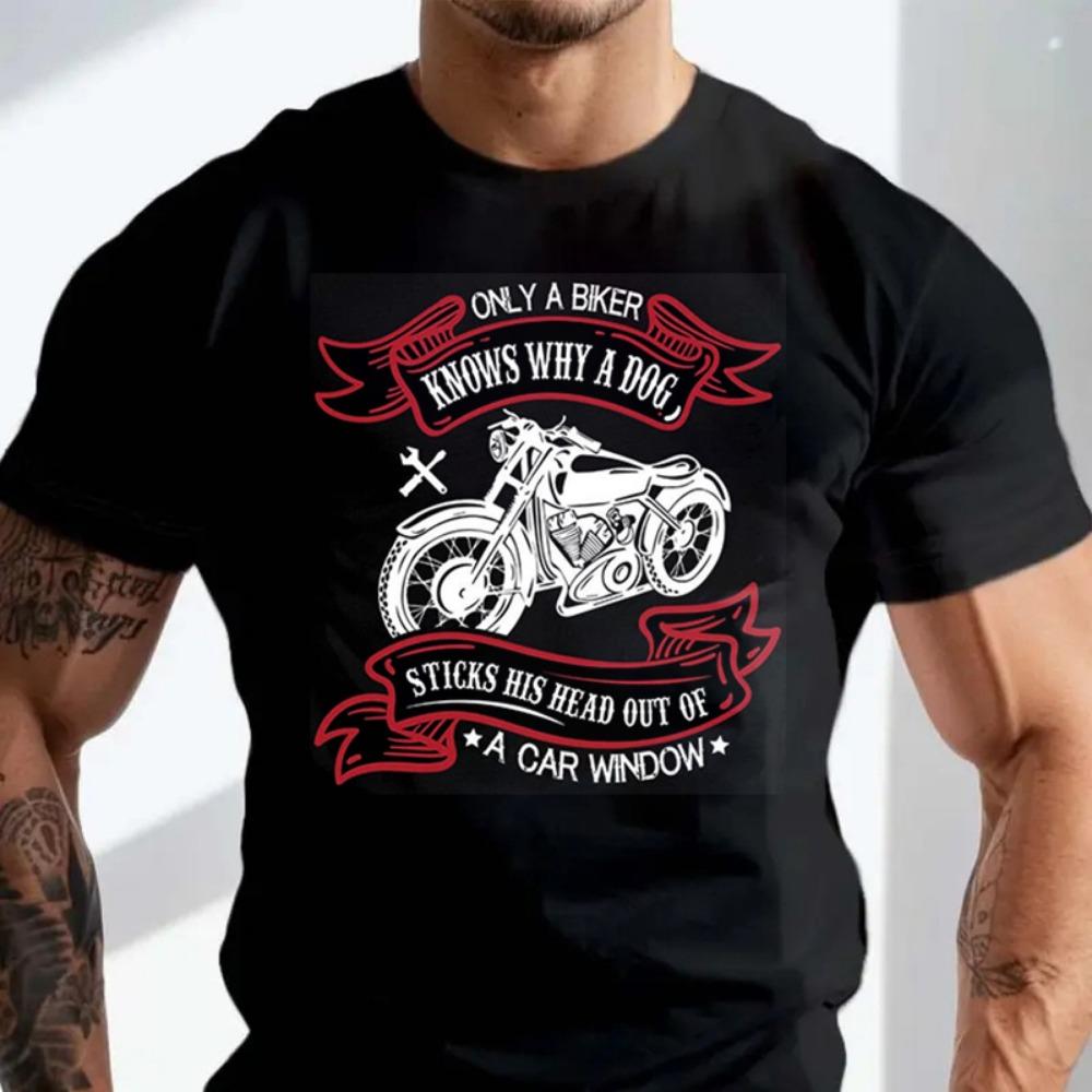 Only One Cyclist Knows Interesting Motorcycles Motorcycle Men and Women T-shirts O-neck Short-sleeved Casual T-shirts M