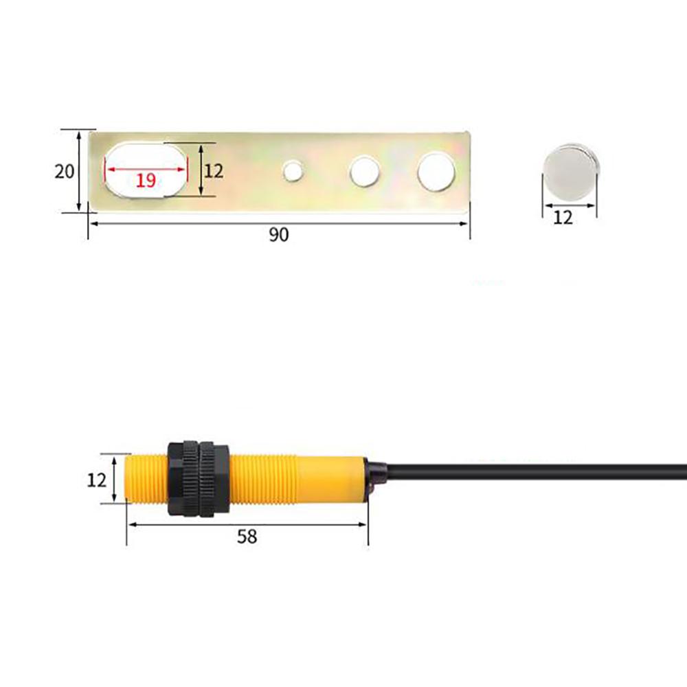 5 Digit Digital Punch Electronic Counter Magnetic Inductive Proximity Switch LCD