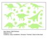 1 Sheet Glow-in-the-Dark Dinosaur Wall Stickers Waterproof Dinosaur Footprint Wall Decals Dinosaur Stickers for Nursery Kids Room