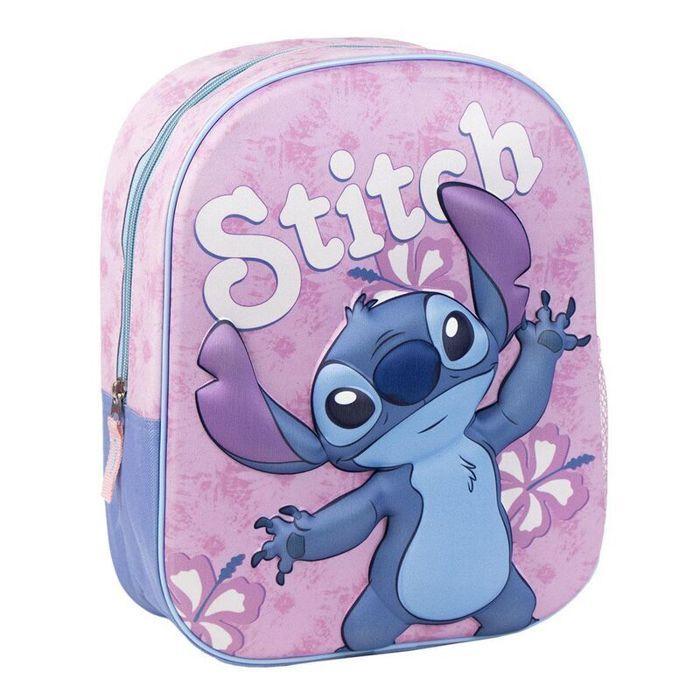 Sac à dos enfant - Cerda - Disney Stitch - Rose/Violet - Synthétique - Maternelle