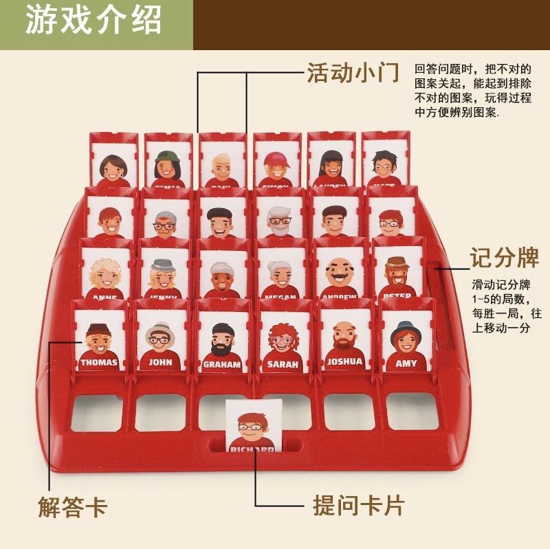 Raad Wie Ik Ben Bordspel Kinderen Educatief Interactief Speelgoed Ouder-Kind Familiefeest Draagbaar Kaartspel