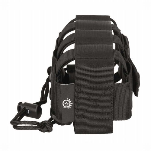 Phoenix Ikki Adjustable Molle Compatible Water Bottle Pouch, Fits 300ml-800ml Bottles, Portable, Tactical Water Bottle Holder, Black