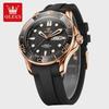 Fashion Mens Watches Steel/Silicone Strap Luminous Dual Calendar Waterproof Multi Color Business Sport Wrist Watch