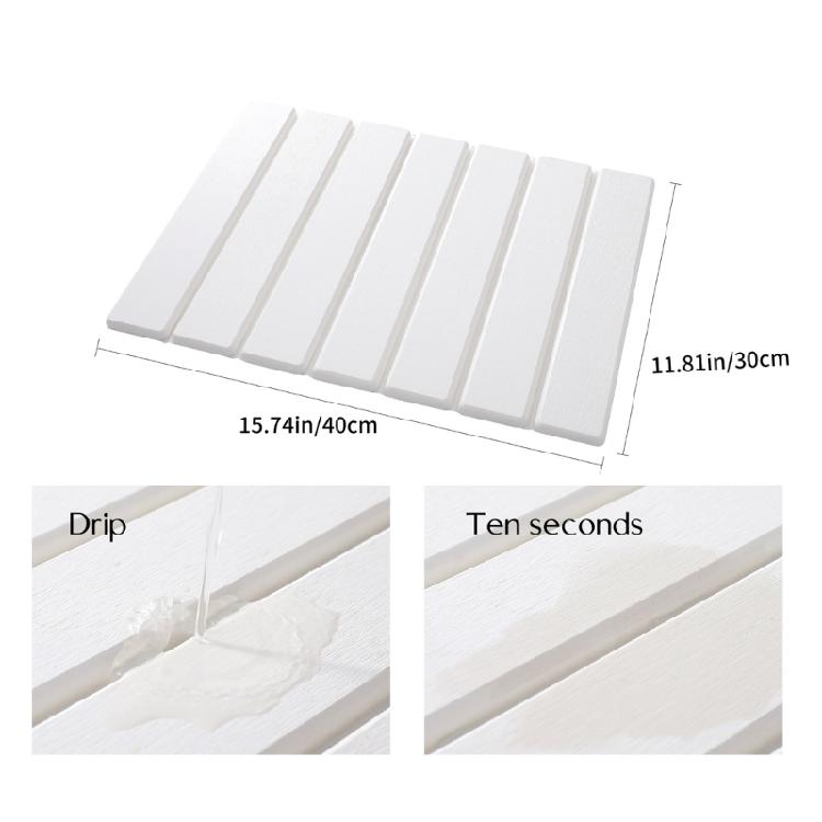 Sustainable Diatomaceous Earth Mat for Drying Dishes Tableware Draining Mat Drain Pad for Kitchen and Bathroom Counters