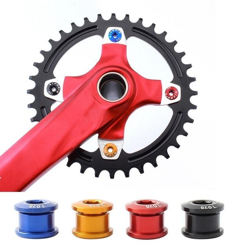 5 Pcs MTB Bicycle Chainwheel Screws Cycling Chainring Wheel Bolt Alloy 7075 Single/double Road Bike Disc Screws for Crankset Parts