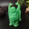 Glowing Man-made Jade Stone Chinese Maitreya Buddha Statue Sculpture For Home Garden Decoration Laughing Buddha Statues Figurine