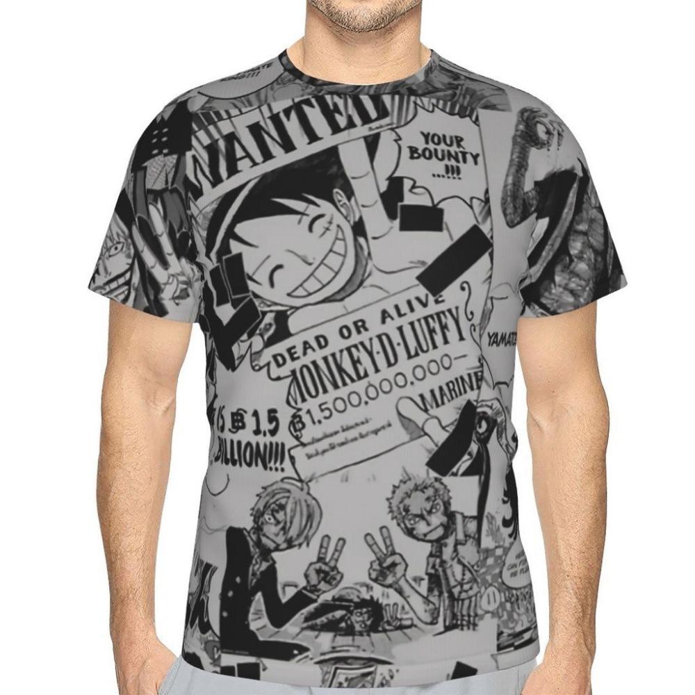 

T-shirt new men s Luffy shirt street anime top 3D printed Hipster role-playing short sleeved top XS
