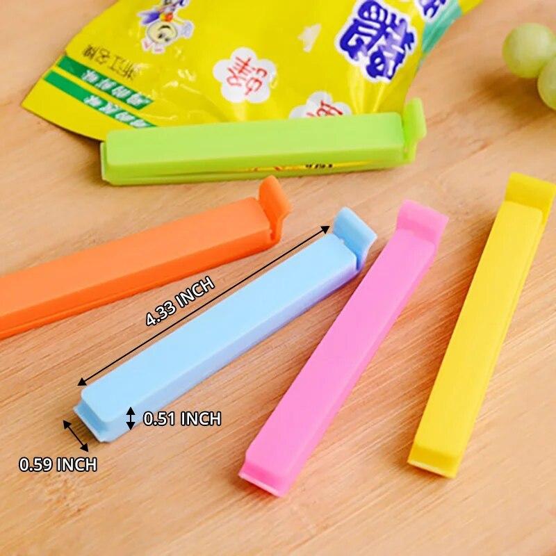 5PCS Portable Kitchen Storage Food Snack Seal Sealing Bag Clips Sealer Clamp Plastic Tool Kitchen Accessories