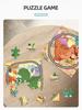 Dráha Puzzle 2 v 1 Hračka Dinosaurus Dárek Děti DIY Scéna Stavba Puzzle Dráha Autíčko