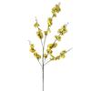 Yellow Artificial Fake Flower Plant Potted Zen Home Decoration Decoration Plastic Bouquet Single Peacock Dancing Orchid BL28362 Yellow Big Branch