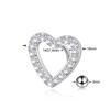 1PC Surgical Steel 14G CZ Reversed Bar Belly Button Ring Heart Navel Stud Piercing Ring Jewelry Sexy Umbilical Oreja Pircings