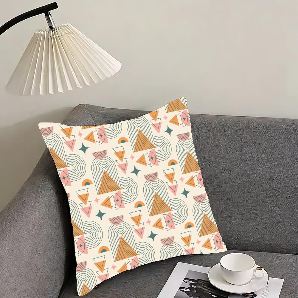 boho plant nordic Cushion Cover Reversible Plush Pillow Cover – For car, sofa, bedroom, perfect as a gift.