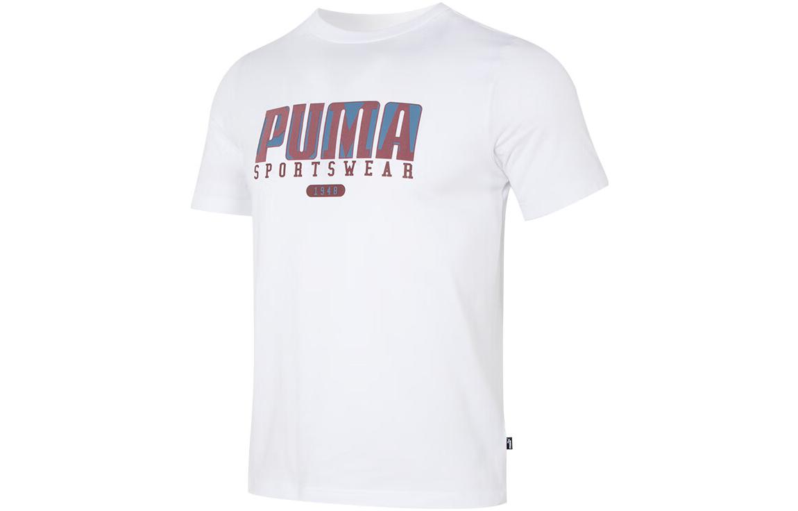 PUMA GRAPHICS Retro T Shirt Men s White 676622-02 M