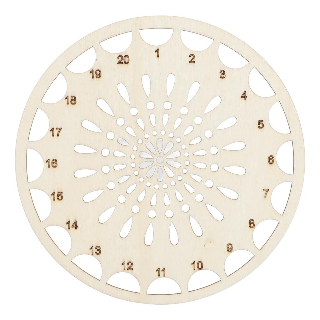 Wooden Embroidery Floss Organizer Multipurpose Hollow Design Multi Holes Stitch Floss Thread H