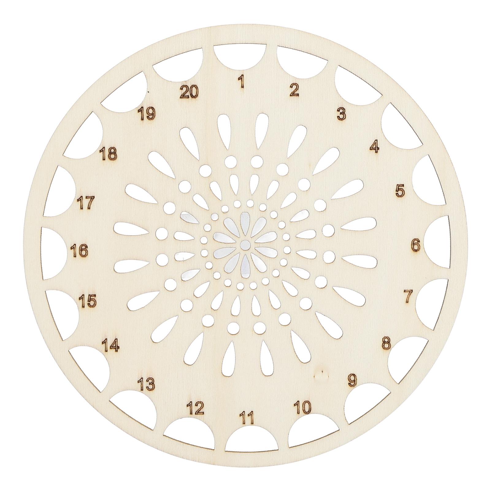 

Деревянный органайзер для ниток мулине для вышивания, многоцелевой, с несколькими отверстиями, для стежков, H Teardrop Pattern