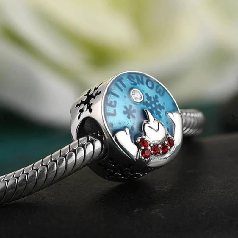 New Copper Charm Santa Hat Sock Bell Fits Original Bracelet Accessories For Women Jewelry