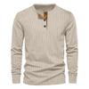 Men's Casual Corduroy Long Sleeve Slim Fit T-Shirt