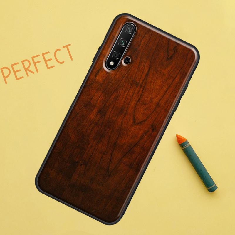Oak Wood Texture Pattern For Huawei Nova 5T 9 10 SE 7i 8i 11i 12i Y60 Y61 Y70 Y72 Y73 Y90 Y91 P20 P30 P40 Lite Case