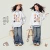 Girls' Cartoon Pullover Sweatshirt