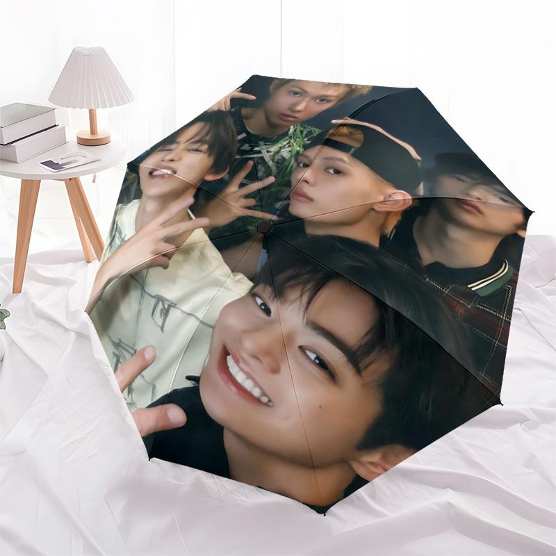 1pc CORTIS K-pop Automatic Open/Close Umbrella - Compact Travel Umbrella, Perfect for Women & Men - Ideal Birthday/Christmas Gift, 196