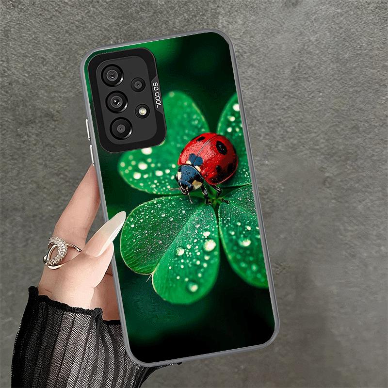 

Seven-Spotted Red ladybug Shockproof Phone Case for Samsung A17 A16 A15 A14 A37 A57 A36 A56 A26 A35 A55 A25 A34 A54 A24 A13 A23 Samsung A26