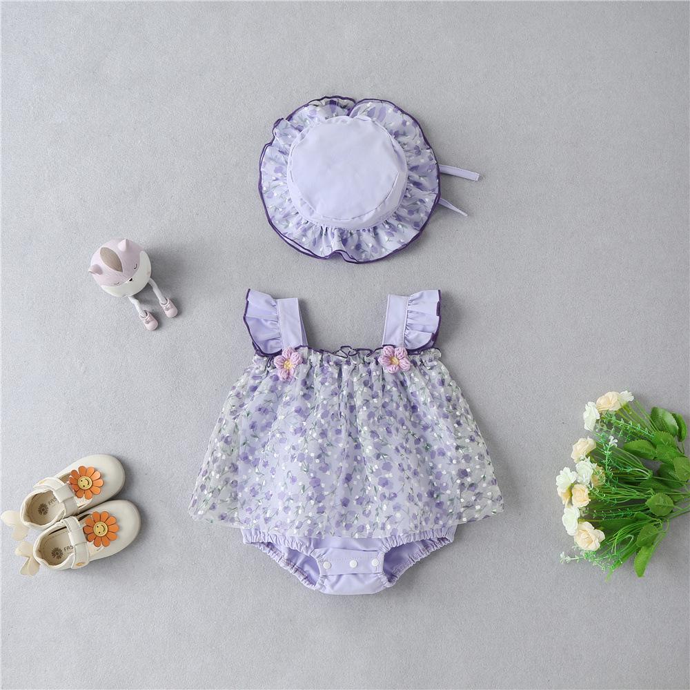 Newborn Baby Girl Autumn Romper - Princess Climbing Onesie for Spring or Fall.