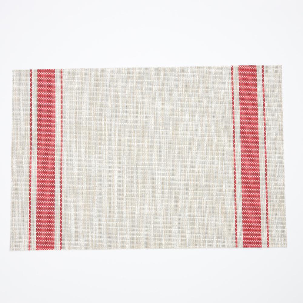 Jednoduchý rámový prostírání tkaný snadno čistitelný Evropský tepelně izolační podložka pod hrnek Teslin stolní podložka hotelová domácí PVC západní jídelní podložka