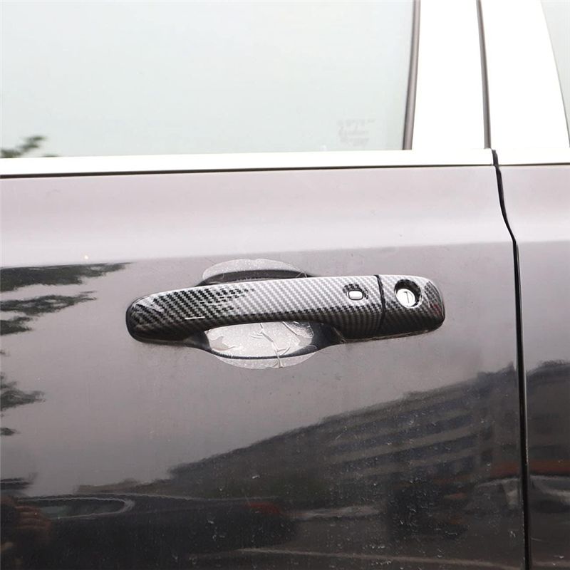 Car Exterior Door Handles Cover Trim For 300 2011-2025 Accessories ABS Carbon Fiber