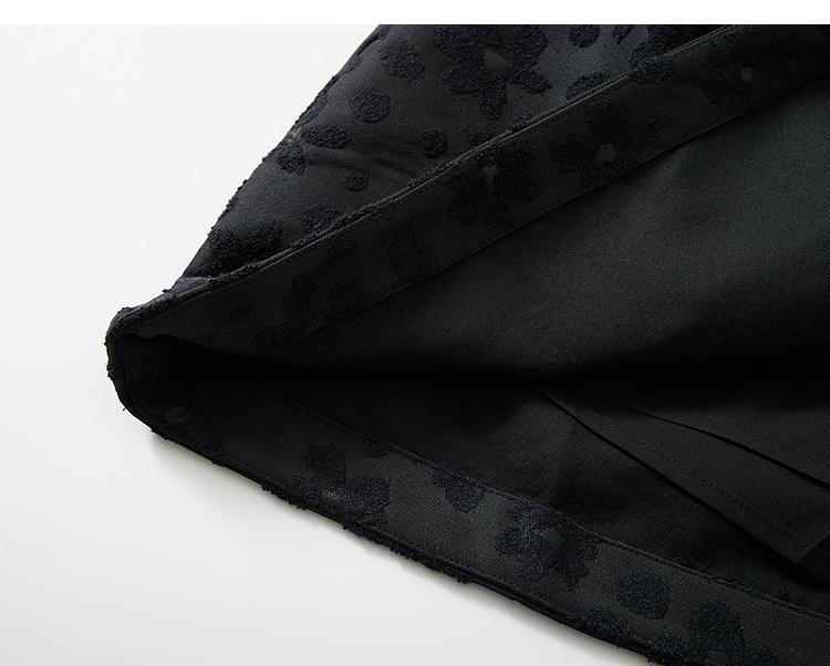 Elegant and Fashionable Jacquard Slimming Design In Spring and Autumn, A-line Skirt with Asymmetric Bow Design, High-end Half Skirt
