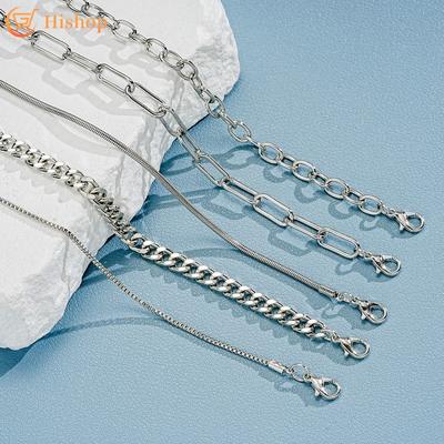 5 Teile/satz Mode Silber Armband Set Multilayer Metall Kette Armbänder für Frauen Schmuck Zubehör