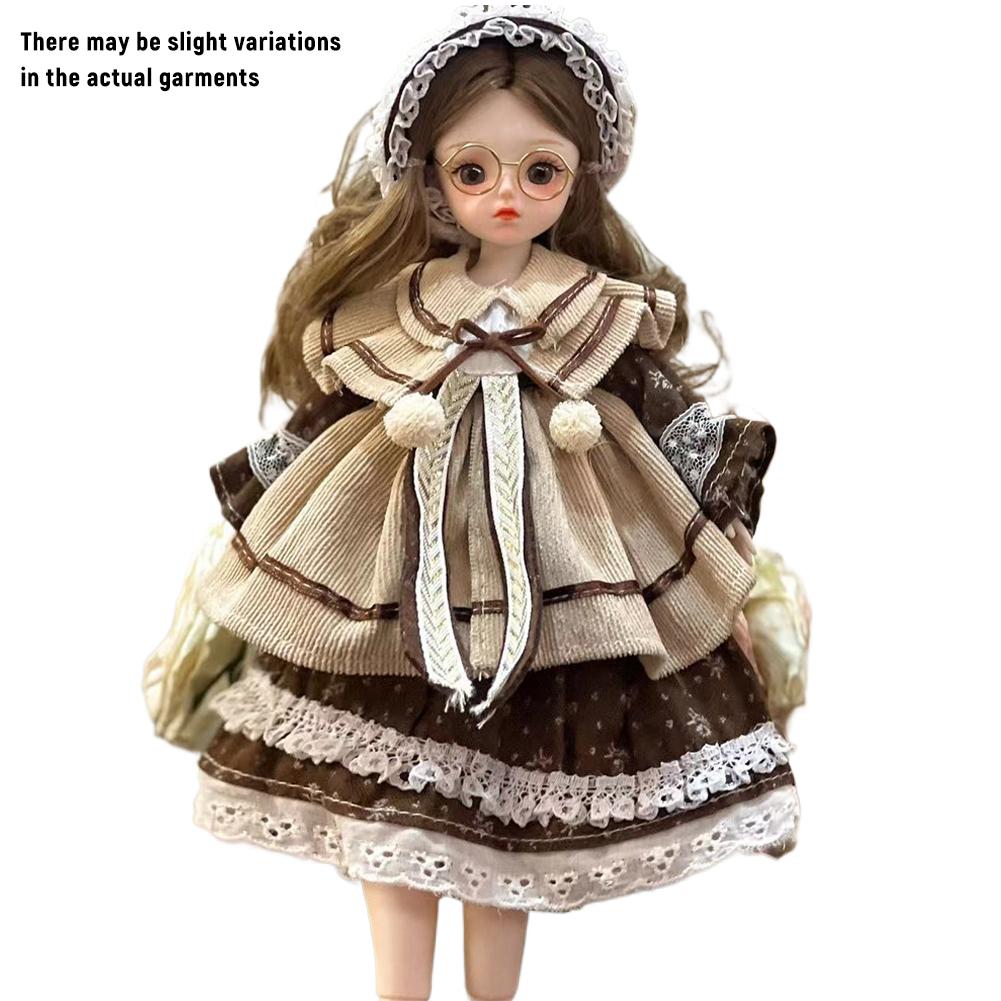 

30см BJD Кукла Эклектичный Дизайн Высокого Класса Набор Принцессы для Переодевания с Длинными Волосами Высокими Каблуками Красивые 3D Глаза Красивые Аксессуары