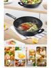 Maifan Stone Non-stick Wok Stir-fry Pan, Thickened Flat-bottom, Multi-layer Die-cast, Universal Stove Compatible.