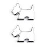 HAMILO Dog Emblem Sticker Plate Car Accessories Set of 2