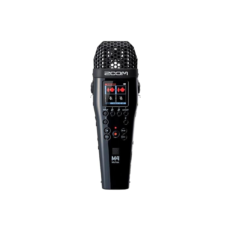 Zoom M4 MicTrak – 4-Track Audio Recorder with 32-Bit Float Recorder – Ideal for Interviews, Podcasts, and Music Production – Black.