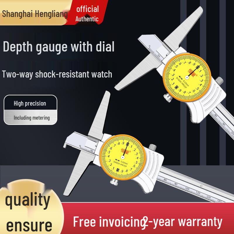 Constant Weight Depth Gauge with Hook & Dial, 0-150/200mm, Single/Double Hook Caliper