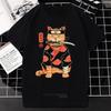 Kawaii Catana Tshirt Harajuku Cartoon Cat Print Top Women Men Casual Comfortable Tee Oversized Tshirt Roupas Masculinas