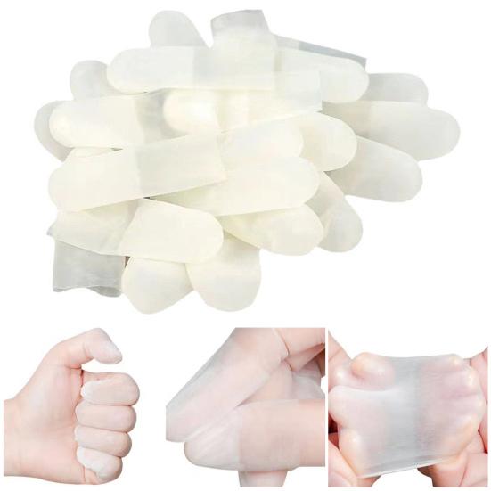 50/100/500/1000Pcs Disposable Latex Finger Cot Waterproof Finger Protector Sleeve Crafting Nail Art Cracking Pain Relief Fingertips Thumb