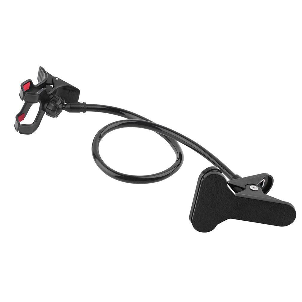 

Gooseneck Lazy Desktop Holder 360 Degree Rotating Mount Stand for Smartphone Black