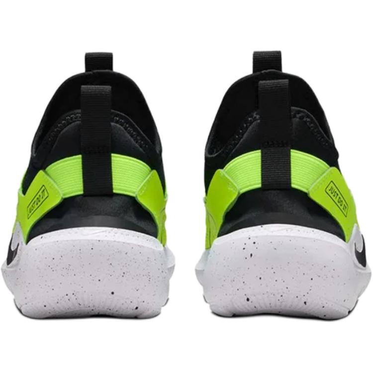 Nike Flex Runner Comfortable Versatile Durable Low-Top Kids Running Shoes Kids Running Shoes Black White Yellow IF2893-003