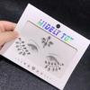 Glue Free 3D Rhinestones Sticker Fake Tattoo Disposable Crystal Facials Sticker Glitter Waterproof Temporary Tattoo Sticker