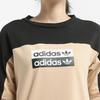 Adidas Originals Comfortable Breathable Round Neck Pullover Short Sleeve Dress Women Dresses Brown EC0774